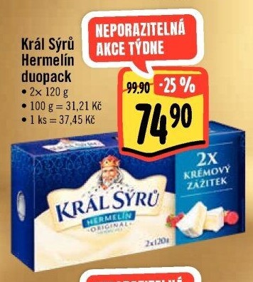 Sýr Hermelín Král sýrů