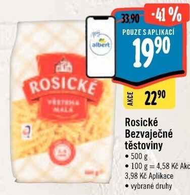 Těstoviny bezvaječné Rosické