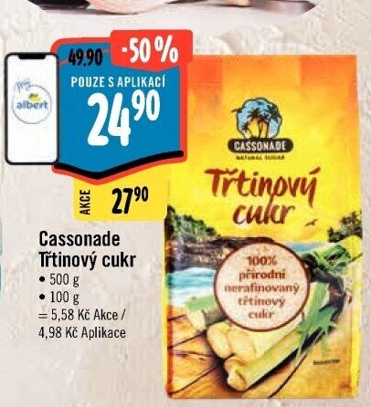 Třtinový cukr Cassonade