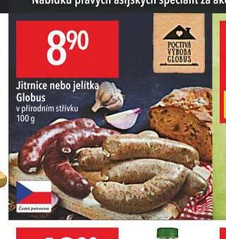 Jitrnice nebo jelítka Globus
