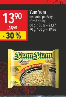 Yum Yum instantní polévky