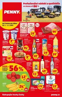 akční leták Penny Market 26.1.2023-1.2.2023
