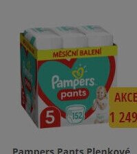 Pampers Pants Plenkové Kalhotky Velikost 5, 152 Plenek, 12kg-17kg