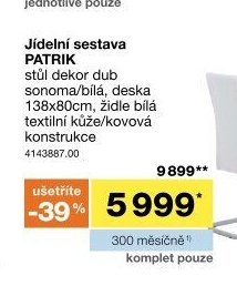 Jídelní sestava PATRIK - Jysk akcniletaky.com
