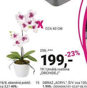 Umělá rostlina „ORCHIDEJ“