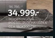BOXSPRINGOVÁ POSTEL, PLOCHA LŮŽKA CCA 180X200 CM