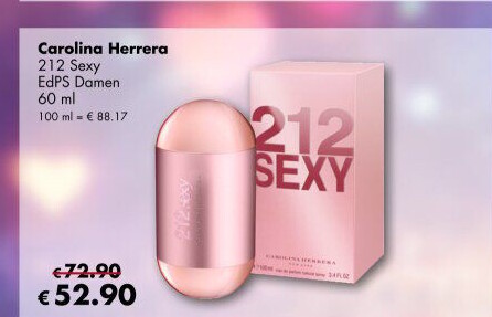 Parfémovaná voda dámská 212 Sexy Carolina Herrera