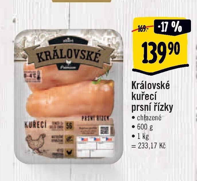 Královské kuřecí prsní řízky