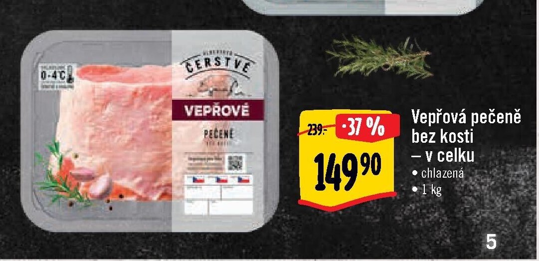 Vepřová pečeně bez kosti