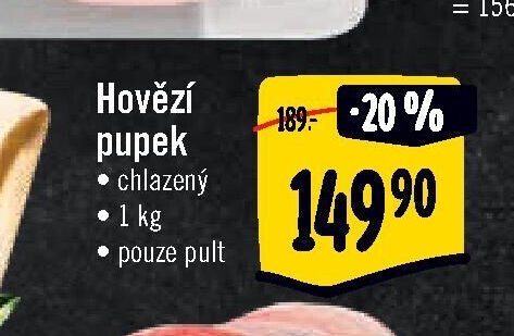 Hovězí pupek