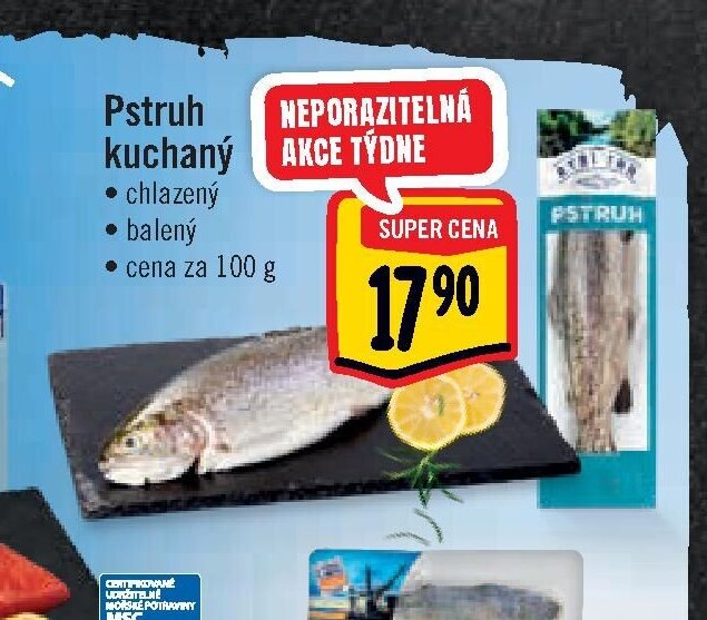 Pstruh kuchaný