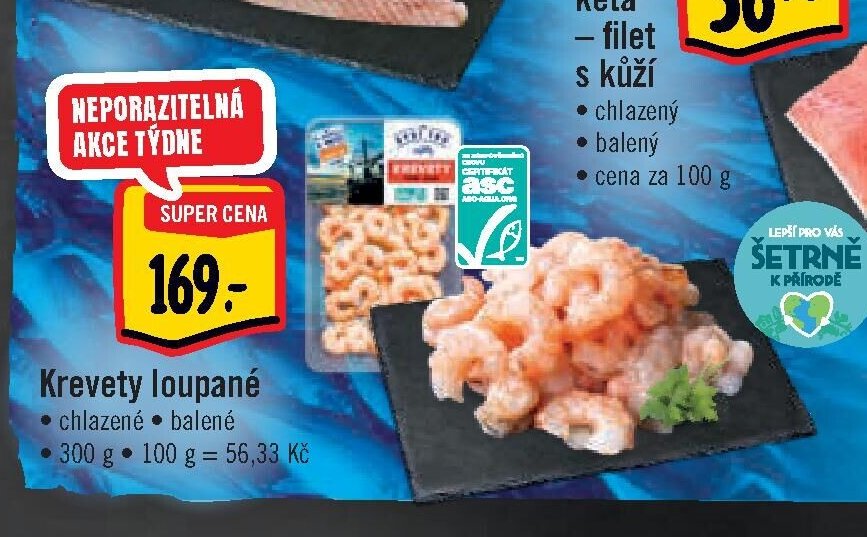 Krevety loupané