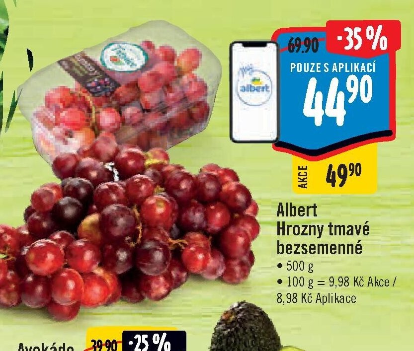 Albert Hrozny tmavé bezsemenné 500 g