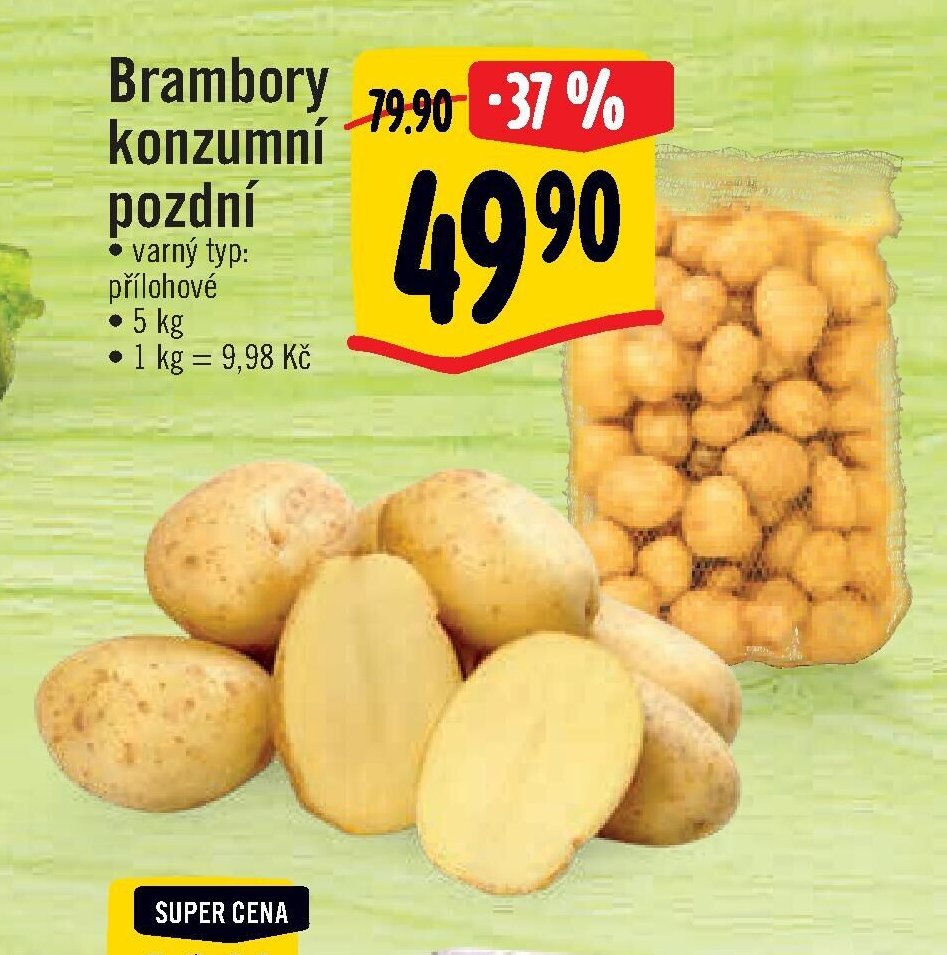 Brambory konzumní pozdní
