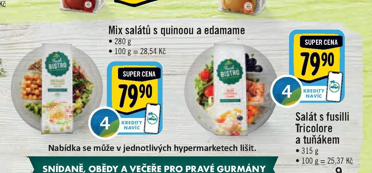 Salát s fusilli Tricolore a tuňákem