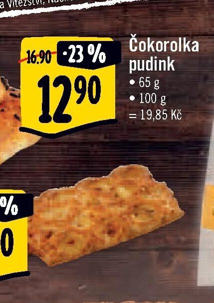 Čokorolka pudink