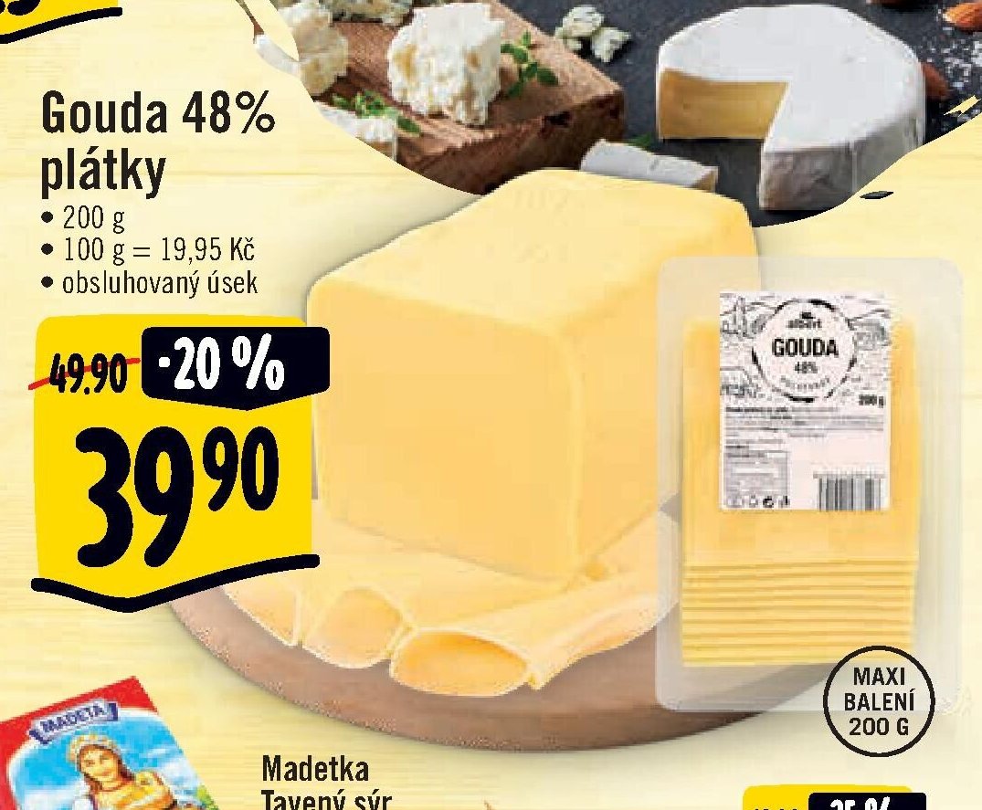 Gouda 48% plátky