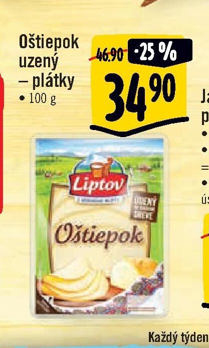 Oštiepok uzený – plátky
