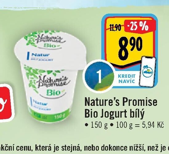 Nature's Promise Bio Jogurt bílý