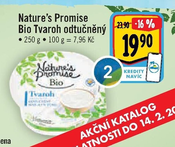 Nature's Promise Bio Tvaroh odtučněný