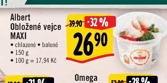 Albert Obložené vejce MAXI