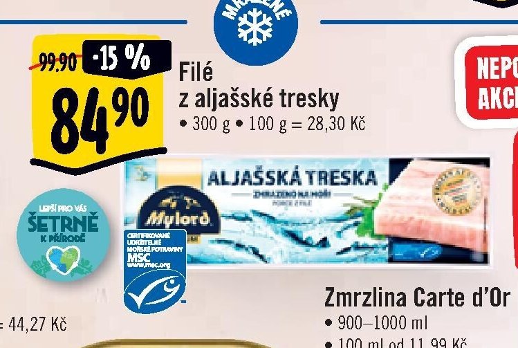 Filé z aljašské tresky