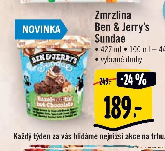 Zmrzlina Ben & Jerry’s Sundae