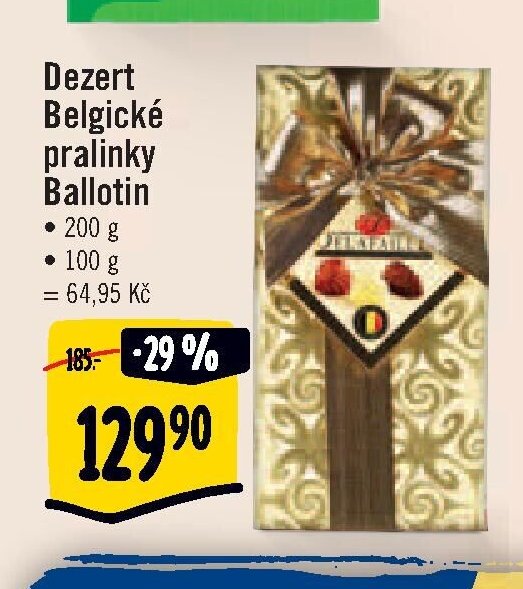 Dezert Belgické pralinky Ballotin