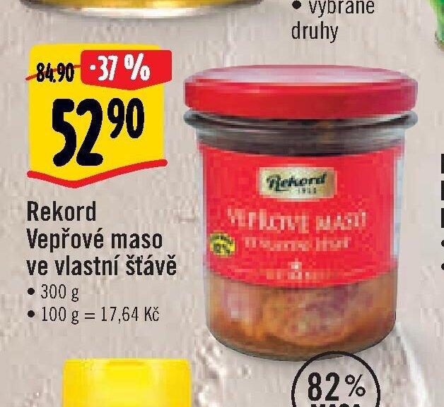 Rekord Vepřové maso ve vlastní šťávě