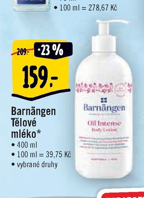 Barnängen Tělové mléko