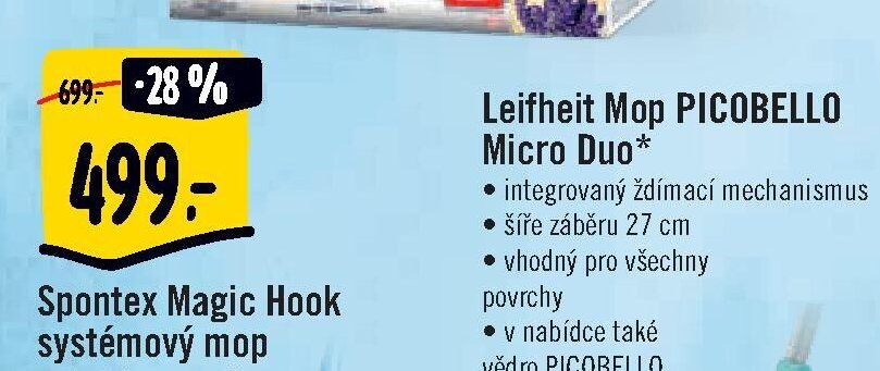 Leifheit Mop PICOBELLO Micro Duo