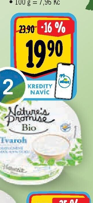 Nature's Promise Bio Tvaroh odtučněný