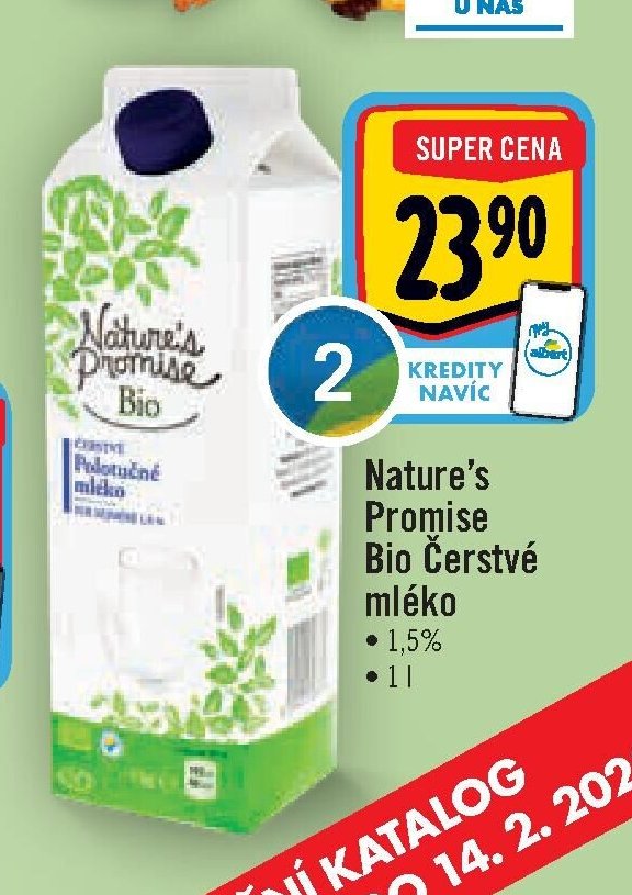 Nature's Promise Bio Čerstvé mléko