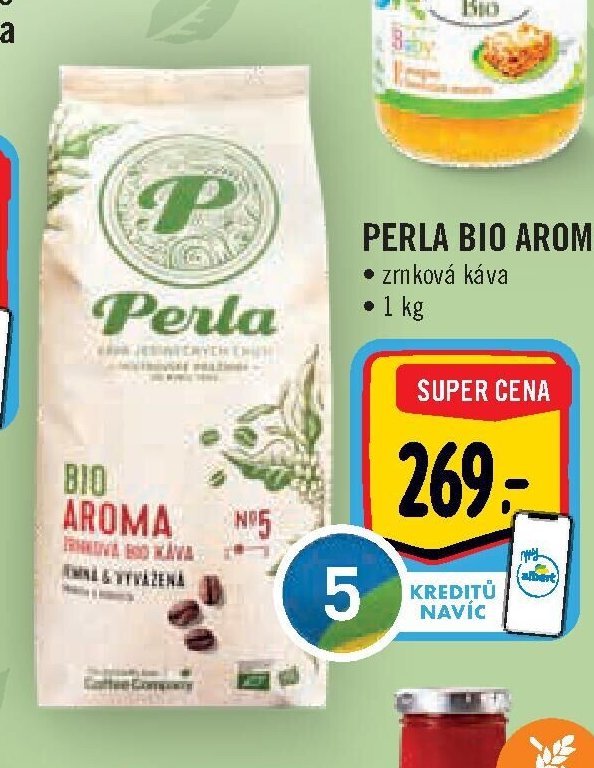 Perla BIO AROMA zrnková káva