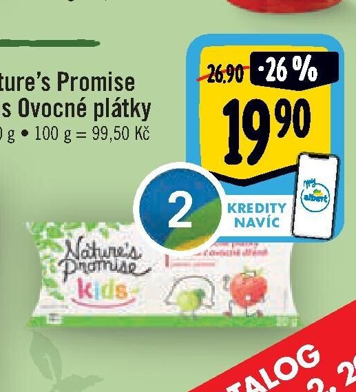 Nature's Promise Kids Ovocné plátky