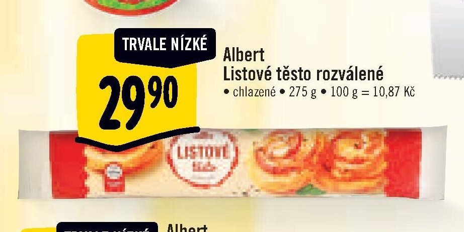 Albert Listové těsto rozválené