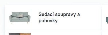 Sedací soupravy a pohovky