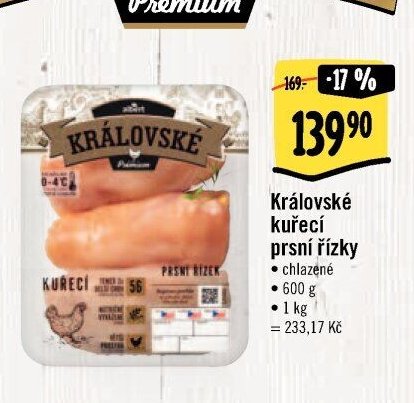 Královské kuřecí prsní řízky