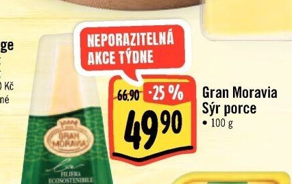 Gran Moravia sýr porce