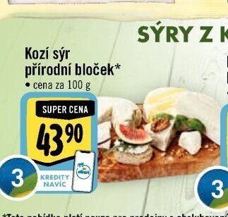 Kozí sýr přírodní bloček