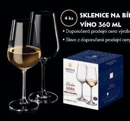 SKLENICE NA BÍLÉ VÍNO 360 ML