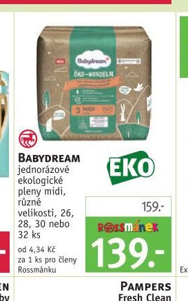 Babydream ekologické pleny