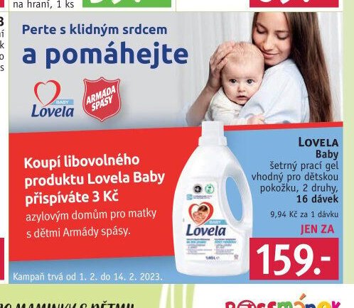 Lovela Baby šetrný prací gel
