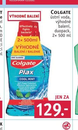 COLGATE ústní voda, výhodné balení, duopack, 2x 500 ml