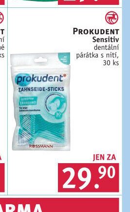 PROKUDENT Sensitiv dentální párátka s nití, 30 ks