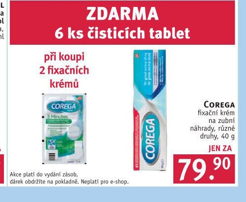 COREGA fixační krém na zubní náhrady, různé druhy, 40 g