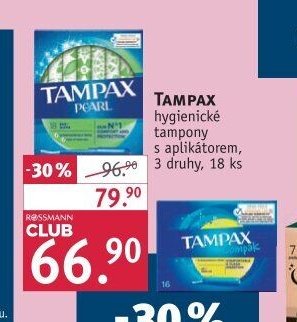 Tampax hygienické tampony s aplikátorem