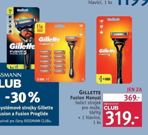 Gillette Fusion Manual holicí strojek