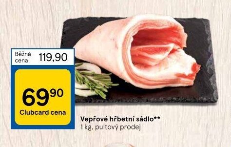 Vepřové hřbetní sádlo
