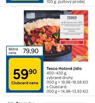 Tesco Hotové jídlo